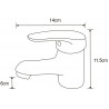 Mexen Erica washbasin faucet, chrome - 746400-00