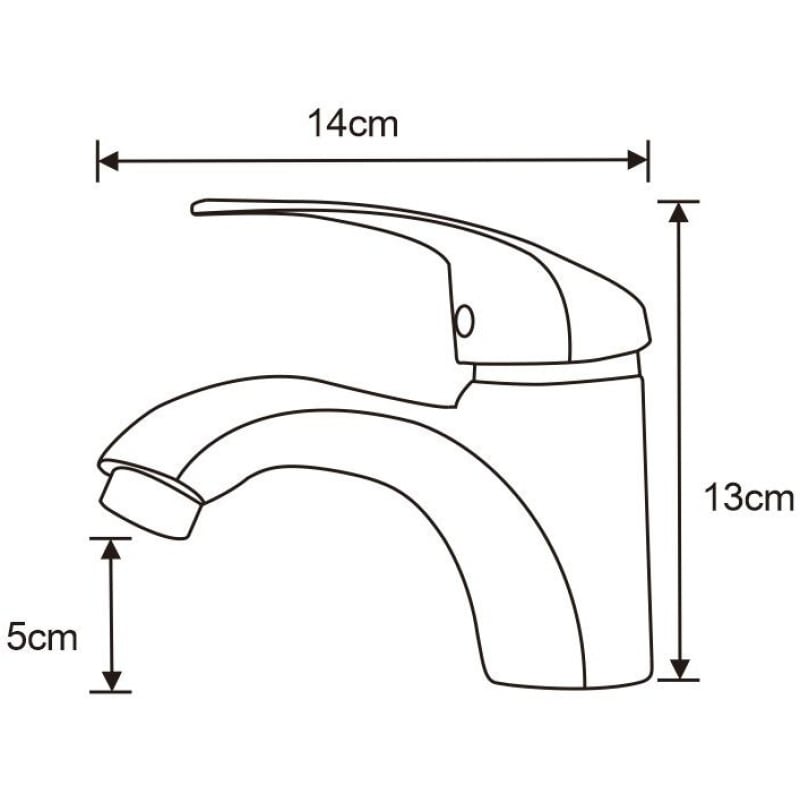 Mexen Fabia washbasin faucet, chrome - 746500-00