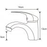 Mexen Fabia Waschtischarmatur, Chrom - 746500-00