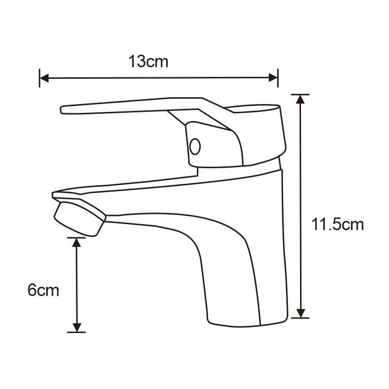 Mexen Caro washbasin tap, chrome - 746600-00