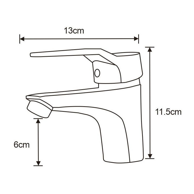 Mexen Caro wastafelkraan, chroom - 746600-00