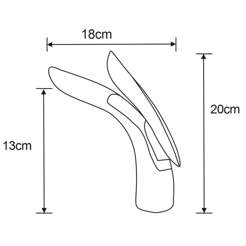 Mexen Foja washbasin faucet, gold - 746700-50