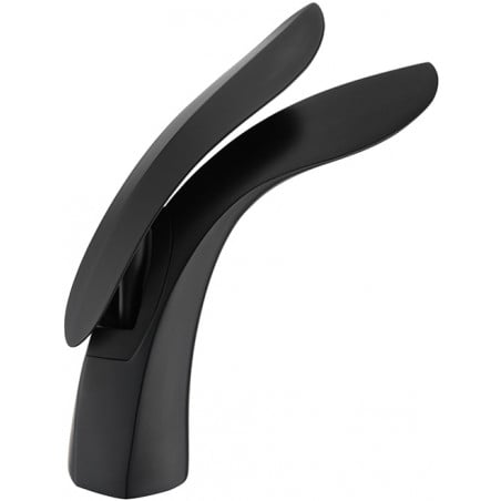 Mexen Foja grifo de lavabo, negro - 746700-70