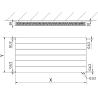 Mexen Line CVL11 radiateur à panneau 600 x 1000 mm, raccordement inférieur, 783 W, blanc - W611L-060-100-00