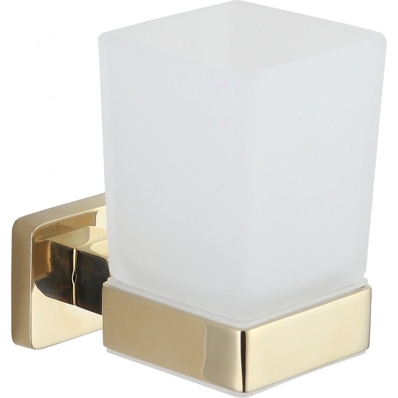 Mexen Asis soporte para cepillos de dientes, dorado - 7017638-50