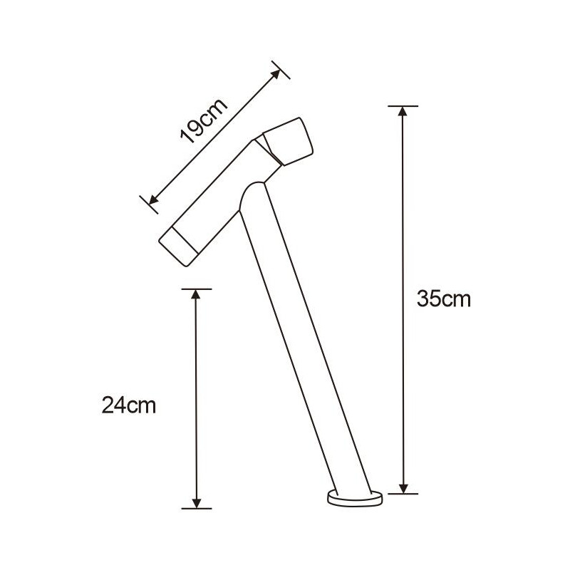 Mexen Astro hoher, schwarzer Waschtischarmatur - 746910-70