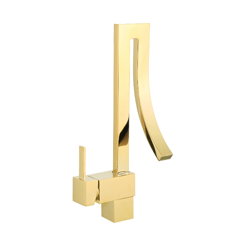 Mexen Elbrus tvättställsblandare, guld - 747100-50