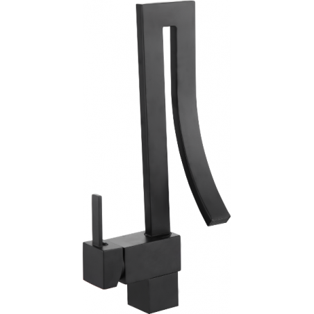 Mexen Elbrus grifo de lavabo alto, negro - 747100-70