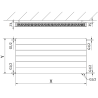 Mexen Line CVL21 radiateur à panneaux 600 x 1200 mm, raccordement par le bas, 1452 W, blanc - W621L-060-120-00