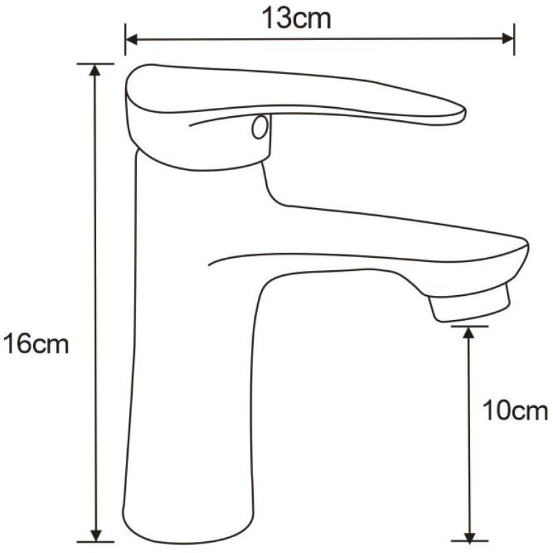 Mexen Irys sink faucet, chrome - 747500-00