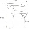 Mexen Irys sink faucet, chrome - 747500-00