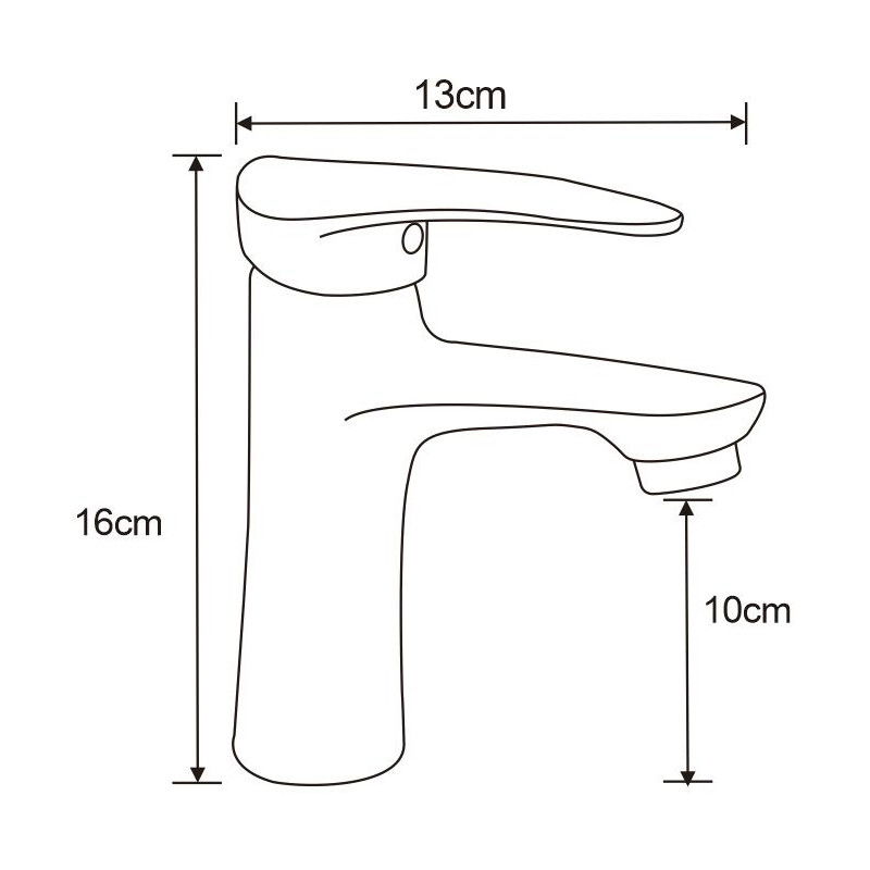 Mexen Irys grifo para lavabo, negro - 747500-70