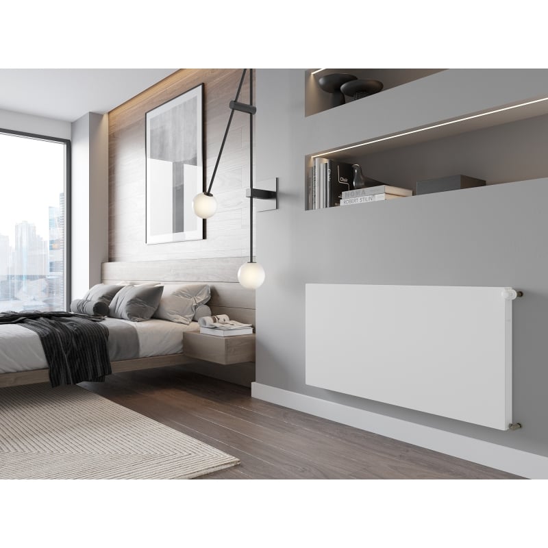Mexen CF11 Radiador plano 500 x 1600 mm, conexión lateral, 1092 W, blanco - W411F-050-160-00