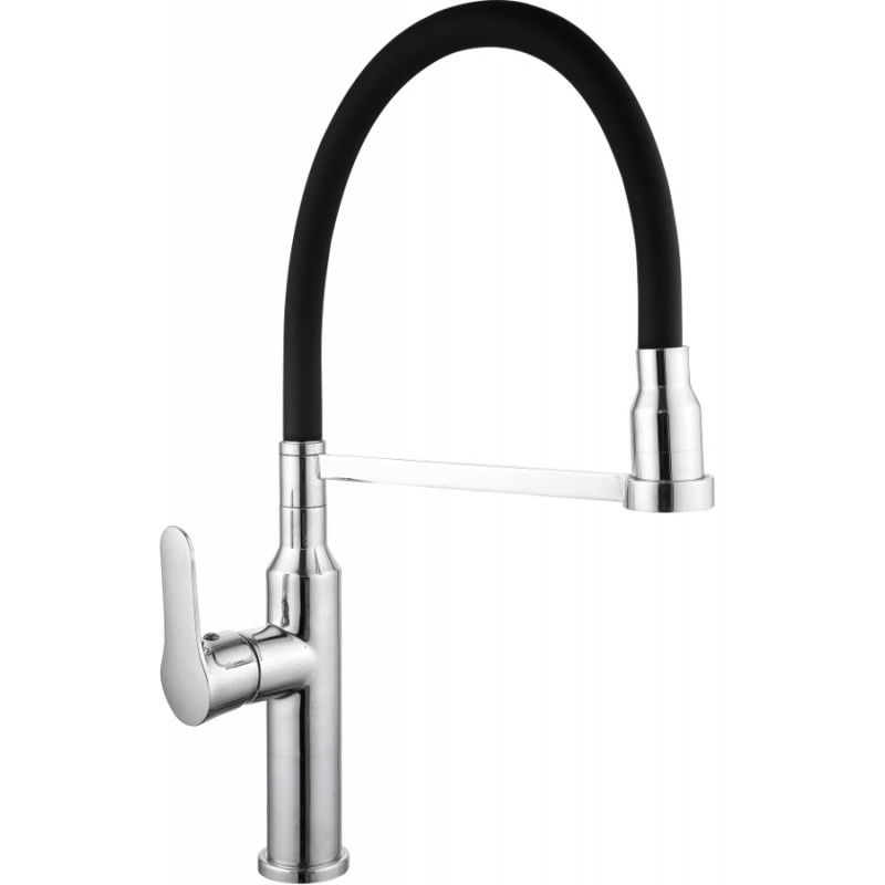 Mexen Edna köksblandare, krom/svart - 672900-00