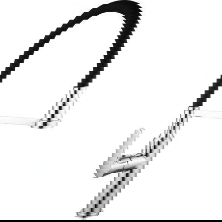 Mexen Edna rubinetteria da cucina, cromo/nera - 672900-00