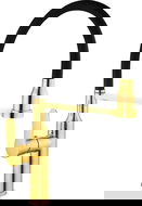 Mexen Edna virtuves krāns, zelta/melns - 672900-57