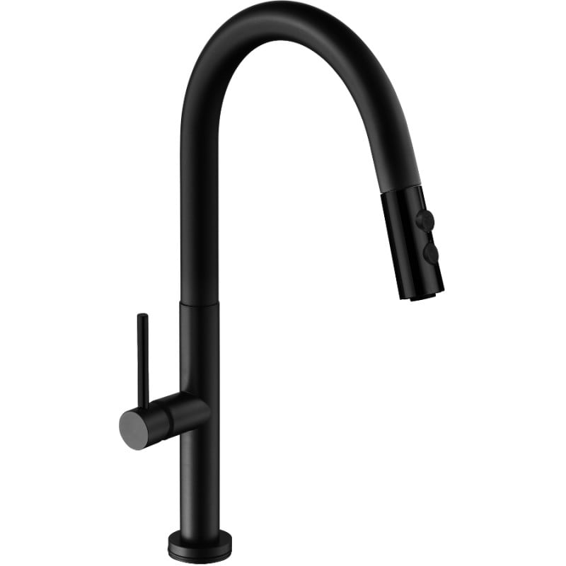 Mexen Ava Küchenarmatur, schwarz - 672800-70
