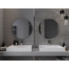 Mexen Alto espejo de baño redondo 70 cm - 9853-070-070-000-00