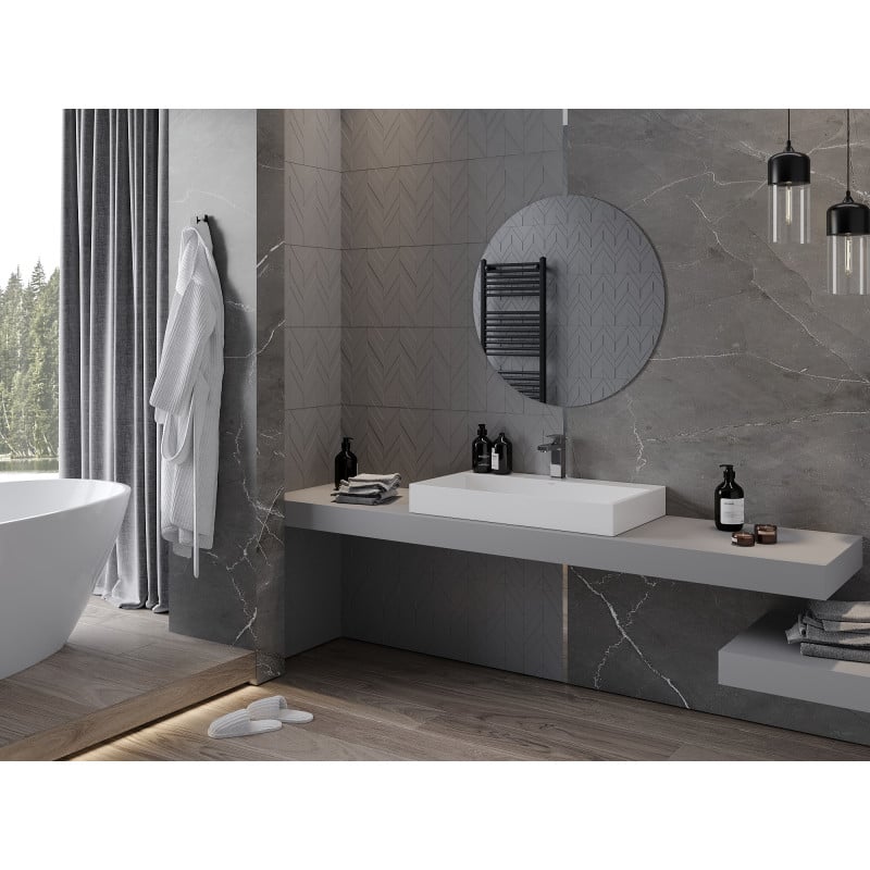 Mexen Alto rundes Badezimmerglas 80 cm - 9853-080-080-000-00