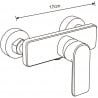 Mexen Cetus shower faucet, chrome - 744340-00