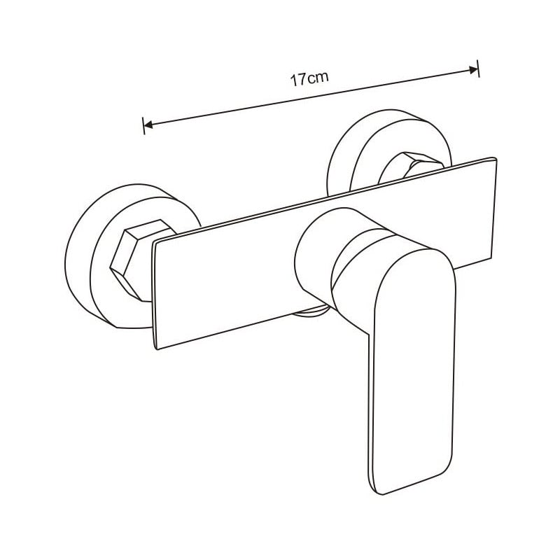 Mexen Alfa duschbatteri, krom - 745740-00