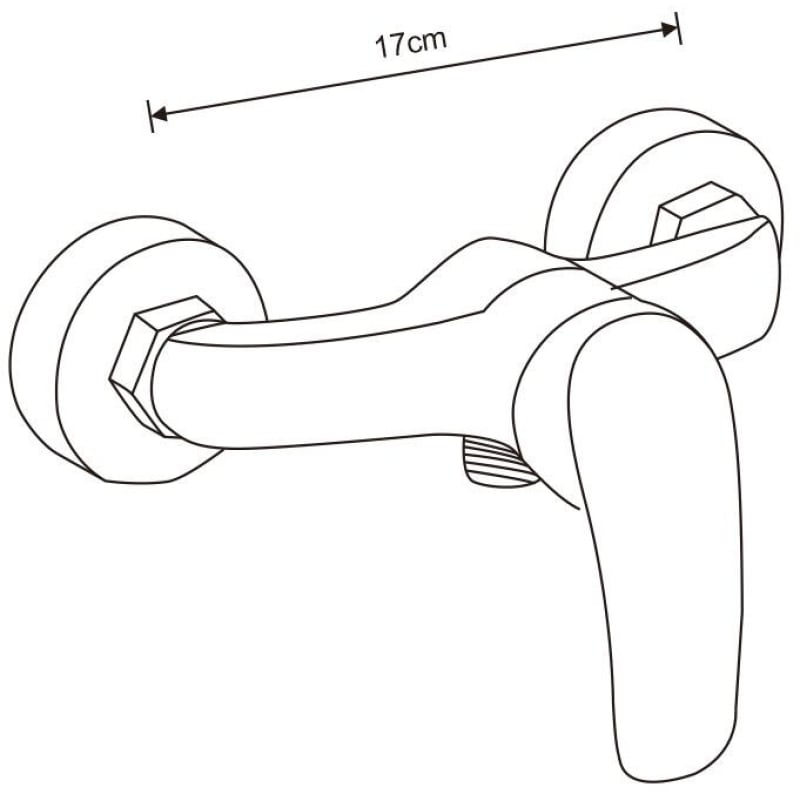 Mexen Fabia shower faucet, chrome - 746540-00