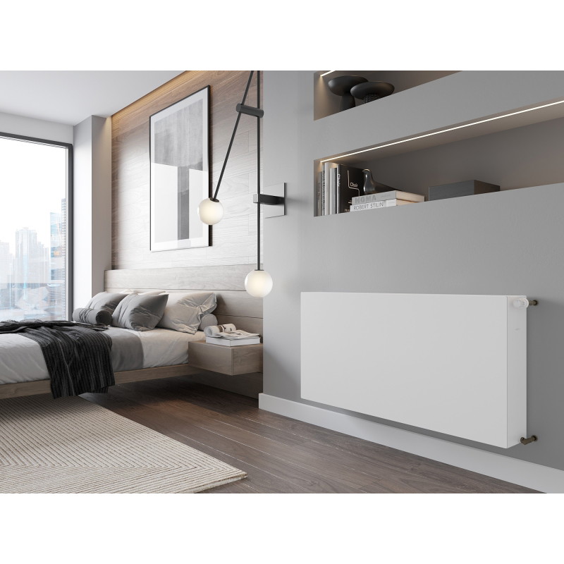 Mexen CF33 Flat paneelradiator 500 x 1100 mm, zij aansluiting, 2091 W, wit - W433F-050-110-00
