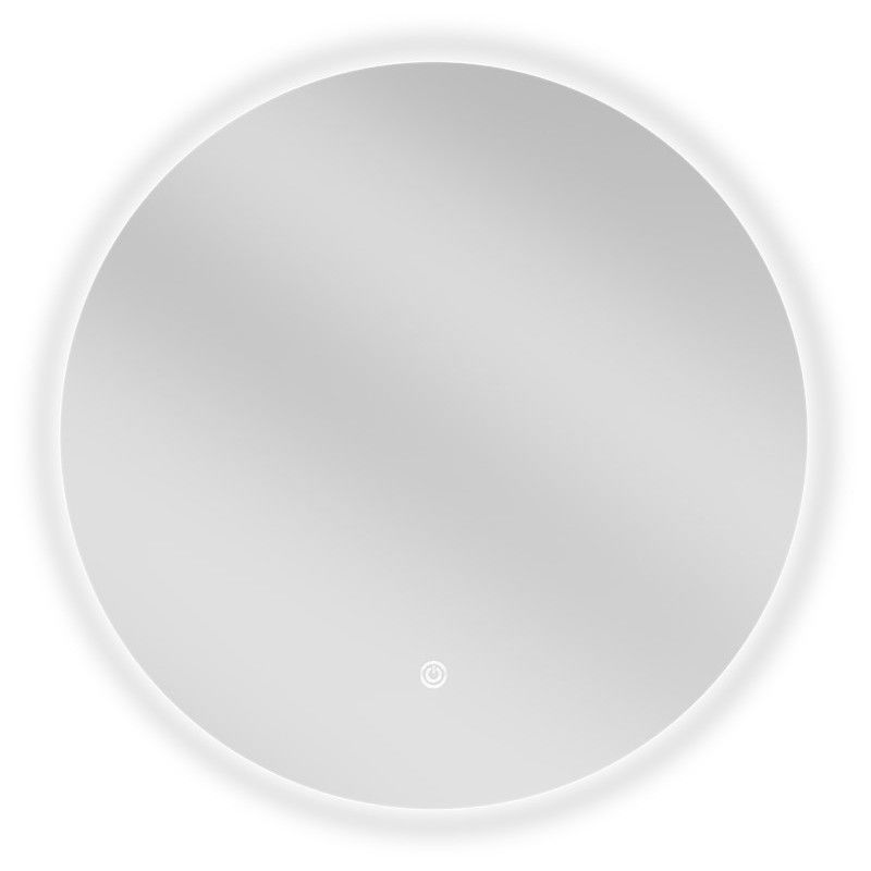 Mexen Erg specchio da bagno illuminato, rotondo 50 cm, LED 6000K, antiappannamento - 9823-050-050-611-00