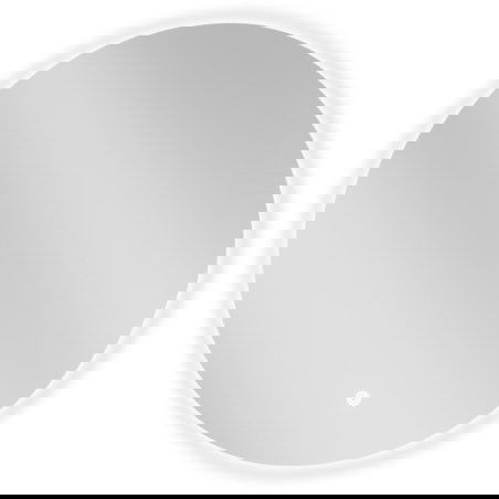 Mexen Erg illuminated bathroom mirror, round 60 cm, LED 6000K, anti-fog - 9823-060-060-611-00