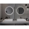 Mexen Erg ronde verlichte badkamer spiegel, 60 cm, LED 6000K, anti-condens - 9823-060-060-611-00