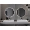 Mexen Erg espejo de baño iluminado, redondo 70 cm, LED 6000K, antivaho - 9823-070-070-611-00