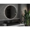 Mexen Erg miroir de salle de bain éclairé, rond 100 cm, LED 6000K, anti-buée - 9823-100-100-611-00
