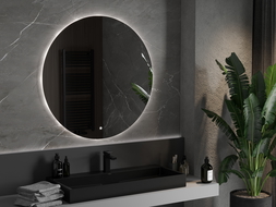 Mexen Erg specchio da bagno retroilluminato, rotondo 100 cm, LED 6000K, antinebbia - 9823-100-100-611-00