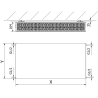 Mexen Flat CF33 radiateur à panneau 600 x 800 mm, raccordement latéral, 1761 W, blanc - W433F-060-080-00