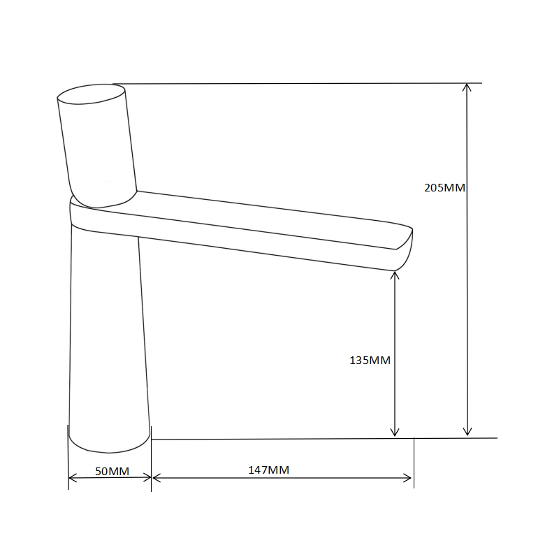Mexen Nox pesuallas hana, kromi - 744200-00