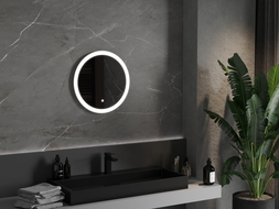 Mexen Oro beleuchteter Badezimmerspiegel, rund 50 cm, LED 6000K, Antibeschlag - 9824-050-050-611-00