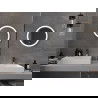 Mexen Oro beleuchteter Badezimmerspiegel, rund 50 cm, LED 6000K, Antibeschlag - 9824-050-050-611-00