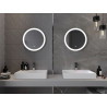 Mexen Oro verlichte badkamerspiegel, rond 50 cm, LED 6000K, anti-condens - 9824-050-050-611-00