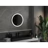 Mexen Oro espejo de baño iluminado, redondo de 60 cm, LED 6000K, antivaho - 9824-060-060-611-00