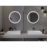 Mexen Oro verlicht badkamerspiegel, rond 60 cm, LED 6000K, antivries - 9824-060-060-611-00