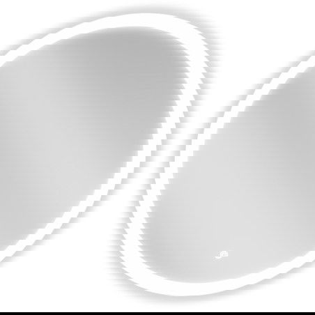 Mexen Oro Specchio da Bagno Retroilluminato, Rotondo 70 cm, LED 6000K, Antiappannamento - 9824-070-070-611-00