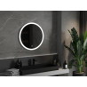 Mexen Oro espejo de baño iluminado, redondo 70 cm, LED 6000K, antivaho - 9824-070-070-611-00