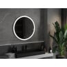 Mexen Oro lustro łazienkowe podświetlane, okragłe 80 cm, LED 6000K, antypara - 9824-080-080-611-00