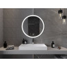 Mexen Oro verlichte badkamerspiegel, rond 80 cm, LED 6000K, anti-condens - 9824-080-080-611-00