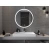 Mexen Oro espejo de baño iluminado, redondo de 90 cm, LED 6000K, antivaho - 9824-090-090-611-00