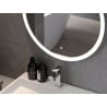 Mexen Oro miroir de salle de bain éclairé, rond 100 cm, LED 6000K, antibuée - 9824-100-100-611-00