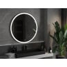 Mexen Oro miroir de salle de bain éclairé, rond 100 cm, LED 6000K, antibuée - 9824-100-100-611-00