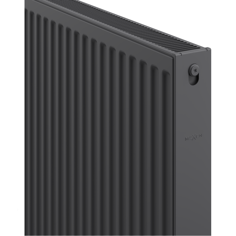 Mexen C21 plākšņu radiators 400 x 600 mm, sānu pieslēgums, 556 W, antracīts - W421-040-060-66