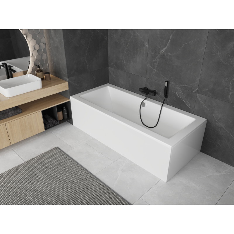 Mexen Uni rectangular bathtub casing 180x90 cm, white - 55099-18090