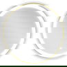 Mexen Esso beleuchteter Badezimmerspiegel, rund 60 cm, LED 6000K, Antibeschlag, goldener Rahmen - 9825-060-060-611-50